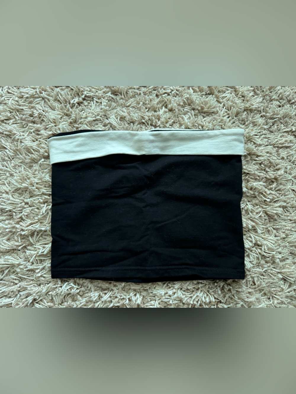 EDIKTED BLACK WHITE STRIPE TUBE TOP